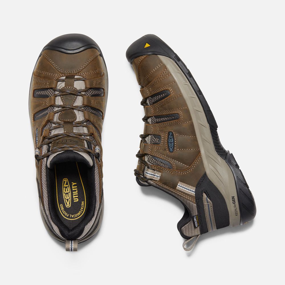 Keen Arbetsskor Herr Bruna - Flint Ii Waterproof (Steel Toe) - 234759NER